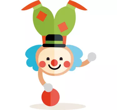 Clown Comic Aufkleber - TenStickers