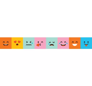 Bordüre Emoticons - TenStickers