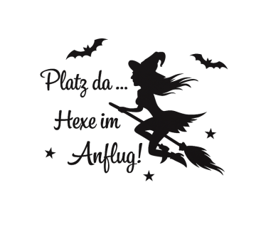 Autoaufkleber schwarze hexe nähert sich - TenStickers
