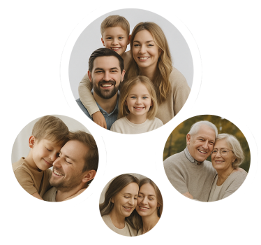 Wandtattoo Wohnzimmer runde benutzerdefinierte bilder - TenStickers