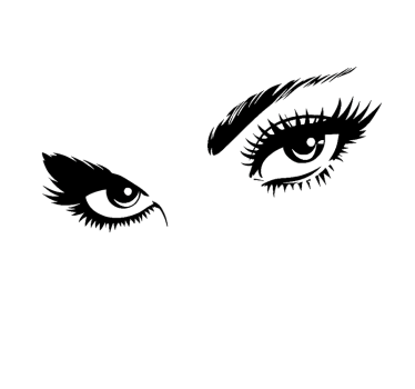 Wandtattoo Wohnzimmer die augen der frau schauen - TenStickers
