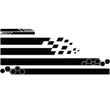 Autoaufkleber geometrische geschwindigkeitskollektion - TenStickers