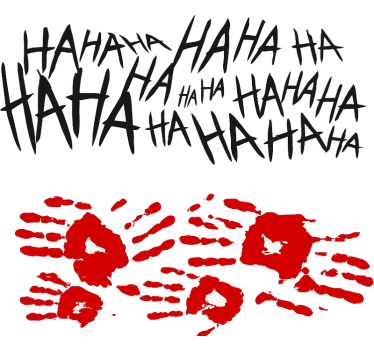 Autoaufkleber joker-stil-seitengrafik - TenStickers