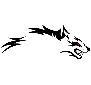 Autoaufkleber wilder wolf seite - TenStickers