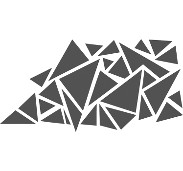 Autoaufkleber geometrische dreiecke - TenStickers