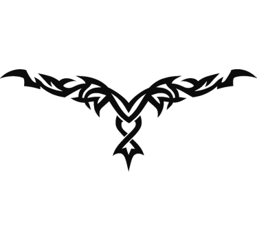 Autoaufkleber einfarbiger tribal-hood - TenStickers