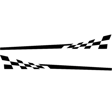 Autoaufkleber rennstreifen für die seite - TenStickers