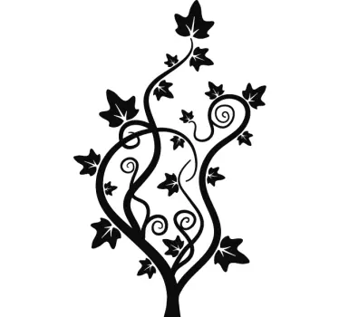Wandtattoo Pflanze Efeu - TenStickers