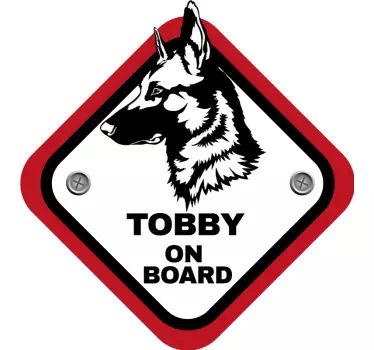 Belgischer Hirtenhund Baby on Board Aufkleber - TenStickers