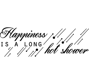Spruch für Zuhause Happiness Wandtattoo - TenStickers