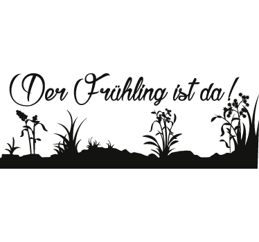 Schaufensteraufkleber Der Frühling ist da - TenStickers