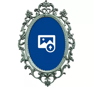 Wandaufkleber personalisierter vintage spiegel - TenStickers