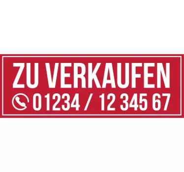 Zu verkaufen Aufkleber - TenStickers