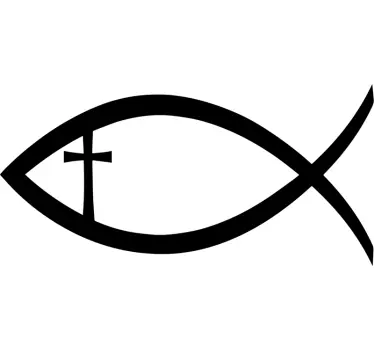 Christlicher Fisch Wandtattoo - TenStickers