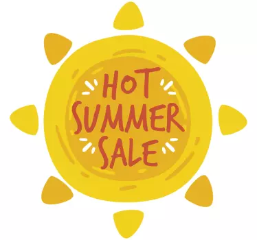 Heißer Sommer Sale Sticker - TenStickers