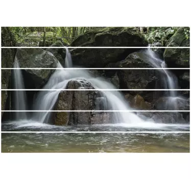 Sticker Natur Wasserfall für Treppen - TenStickers