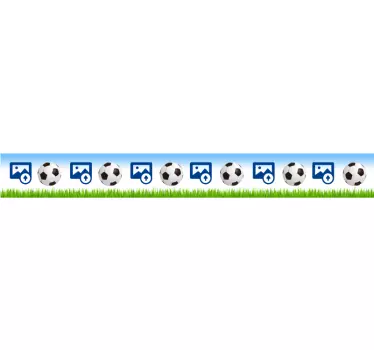 Personalisiertes Fußballdesign Wandtattoo Jugendzimmer - TenStickers