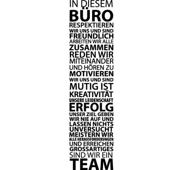 Büro Wandtattoo Teamarbeit - TenStickers