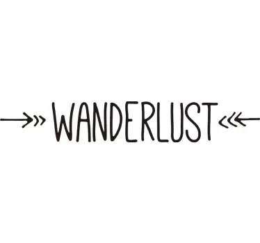 Text Aufkleber Wanderlust Abenteuer - TenStickers