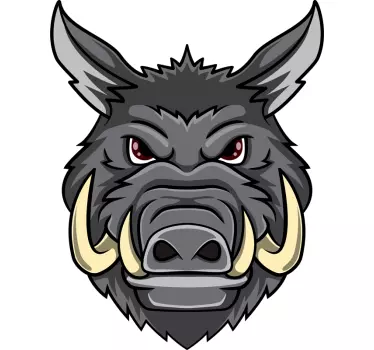 Wildschwein Wandtattoo - TenStickers