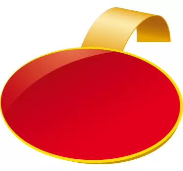 Ovales Etikett Aufkleber - TenStickers