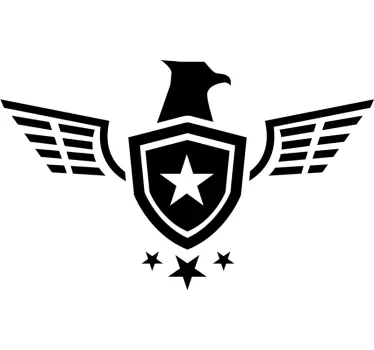 Aufkleber Auto Armee Stern Adler - TenStickers