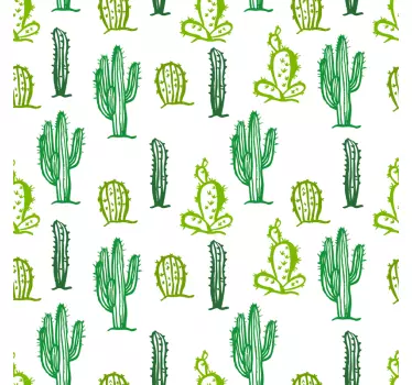 Kakteen sammlung möbel aufkleber - TenStickers