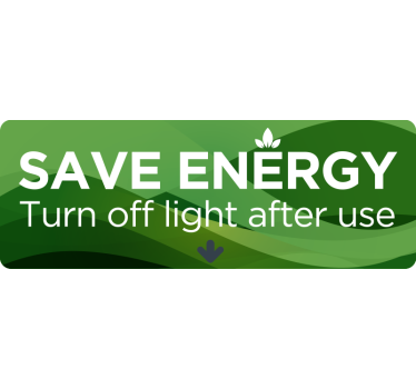 Text Aufkleber Save Energy Lichtschalter - TenStickers
