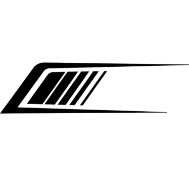 Autoaufkleber mit diagonalen schraffuren - TenStickers