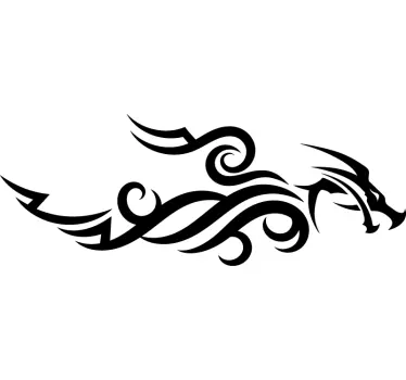 Autoaufkleber Tribal Drache - TenStickers