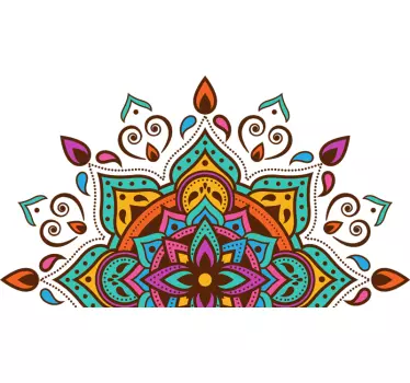 Aufkleber Mandala bunt geometrisch - TenStickers