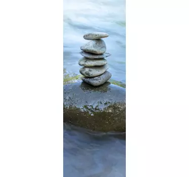 Türfolie Steinbalance - TenStickers