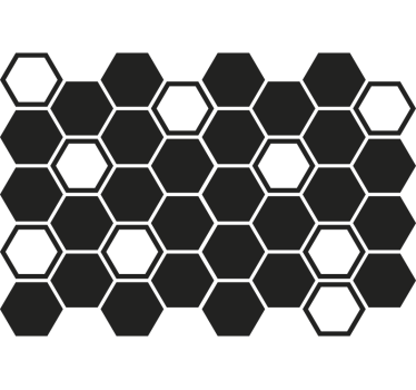 Autoaufkleber im hexagonalen wabenmuster - TenStickers