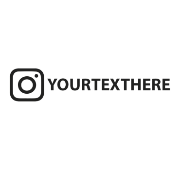 Autoaufkleber mit instagram-nutzernamen - TenStickers