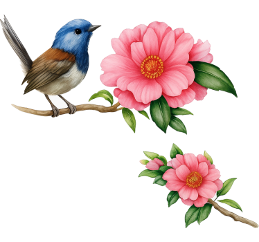 Wandtattoo wohnzimmer lebendige vogelgrafiken - TenStickers