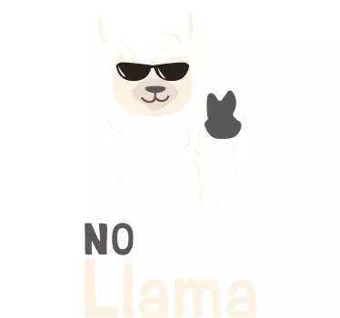 No Drama Llama Fahrzeug Aufkleber - TenStickers