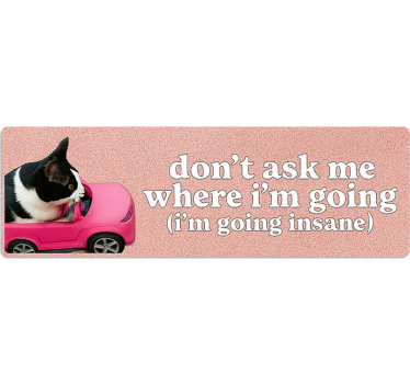 Autoaufkleber frag nicht wohin ich fahre - TenStickers