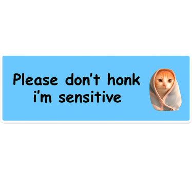 Autoaufkleber bitte nicht hupen - TenStickers