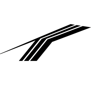 Autoaufkleber mit kräftigem einfarbigen streifen - TenStickers