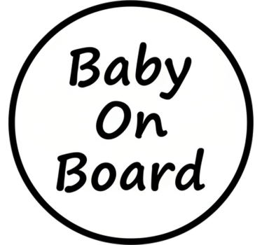 Autoaufkleber einfaches "baby an bord" - TenStickers