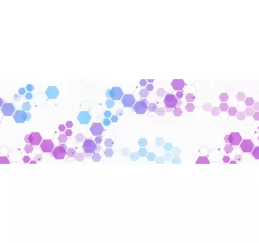 Abstrakte Sechsecke Möbel Aufkleber - TenStickers