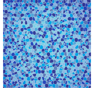 Blautöne Mosaik Möbelaufkleber - TenStickers