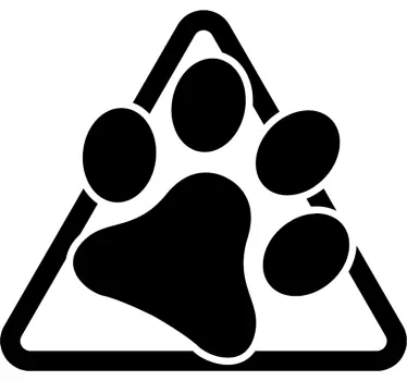 Hund pfote auto aufkleber - TenStickers