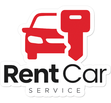 Personalisierter sticker mietwagen einfaches logo - TenStickers