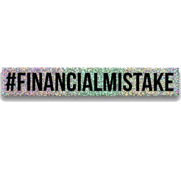 Autoaufkleber glitzer finanzieller fehler - TenStickers