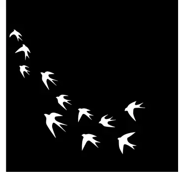 Transparenter vogel Wandtattoo Fenster  - TenStickers