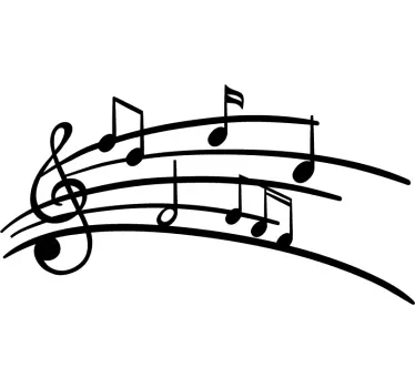 Musiknoten Auto Fahrzeug Aufkleber - TenStickers