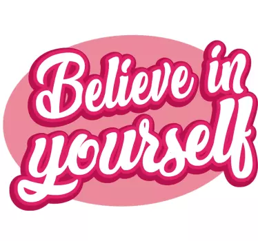 Wandtattoo Motivationsspruch iPhone Believe in yourself - TenStickers