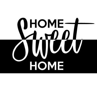 Home Sweet Home Text Sticker für Fenster - TenStickers