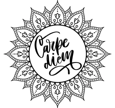 Wandtattoo Zitat carpe diem inspirierender satz - TenStickers